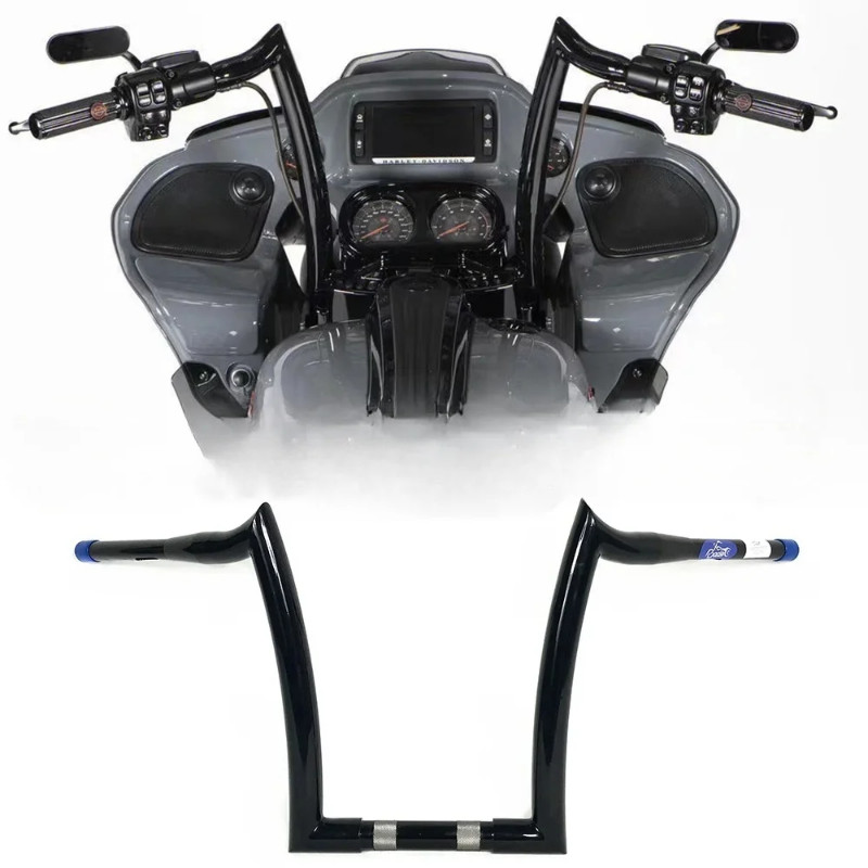 Motorcycle 1-1/2 inch 38mm horn handlebars to 1-1/4 inch bar For Harley Road King Fat Boy Breakout