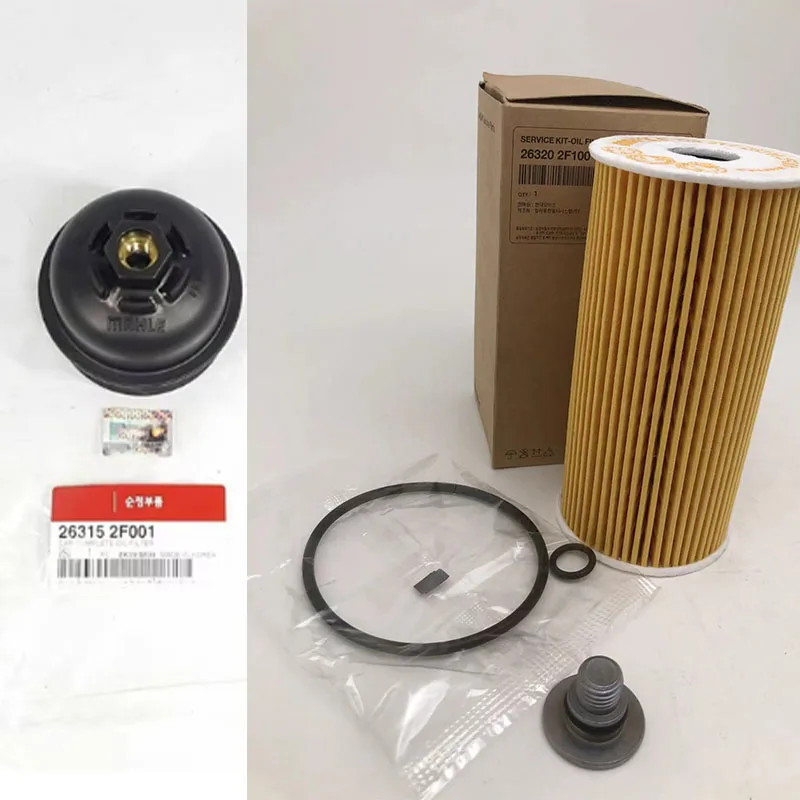 OEM 263152F001 263202F100 Oil Filter Cap Complete & Oil Filter For KIA Hyundai 2.0L 2.2L Diesel R-E
