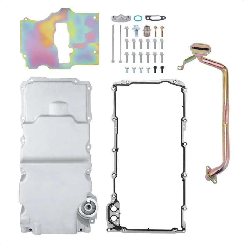 LS Engine Swap Aluminum Low Profile Oil Pan Retro-fit Kit for LS1 LS2 LS3 LS6 4.8L 5.3L 6.0L 6.2L 3