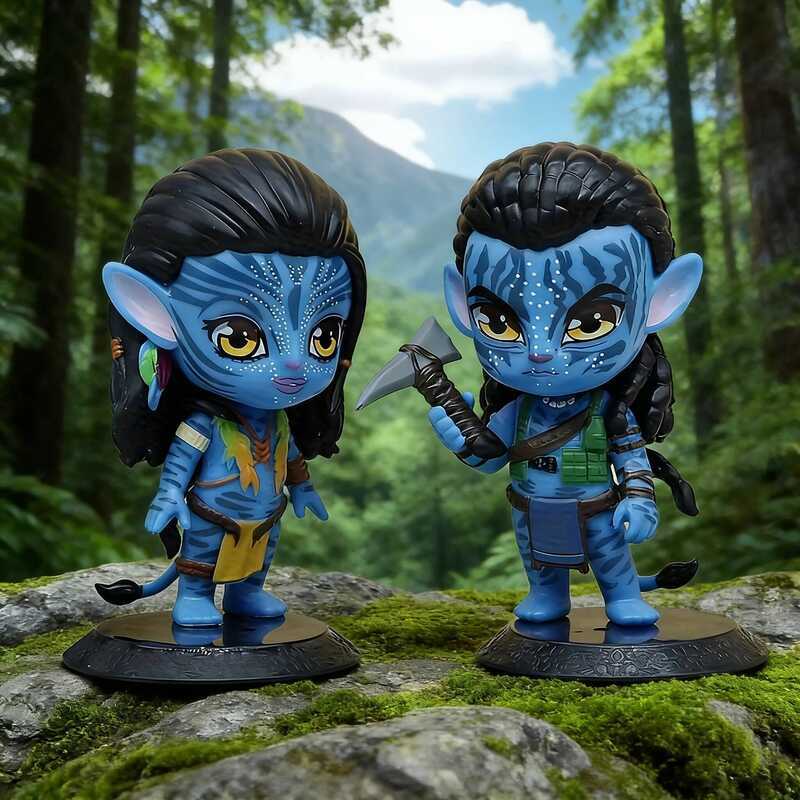 C Avatar 2 Action Dolls Jack Sully And Neytini Movie Doll Model Handmade Waterway PVC Doll Decorati