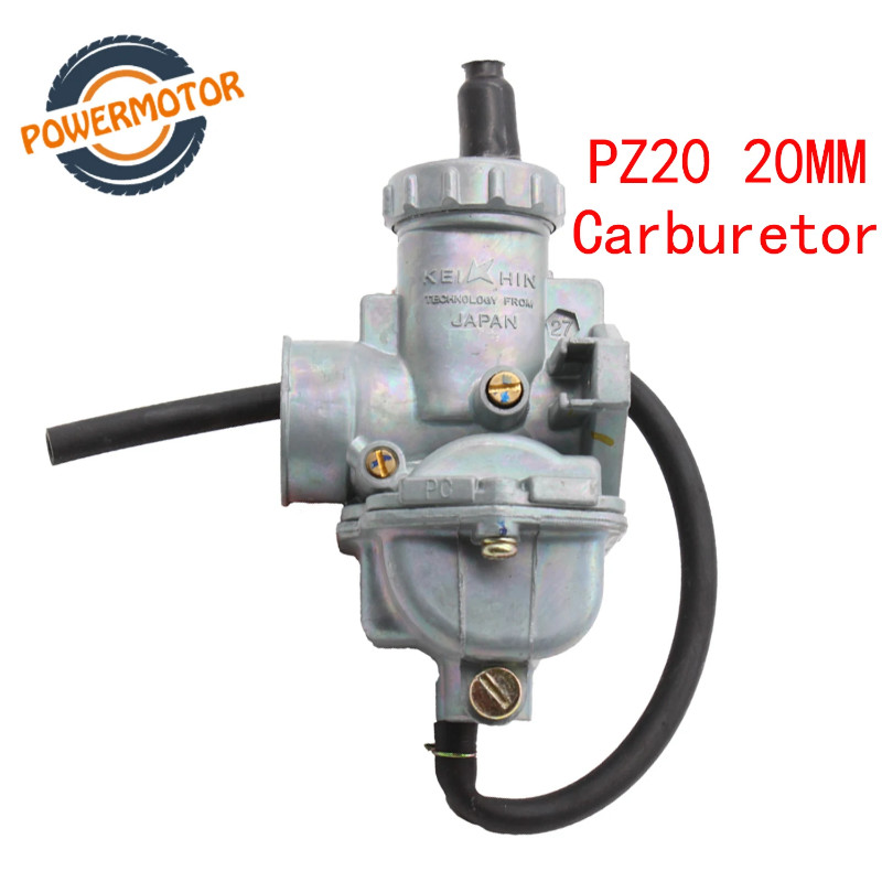PZ20 20mm Carburetor manuel choke  Carb For 50cc 70cc 90cc 110cc 125cc 135 For Kazuma ATV Quad Go K