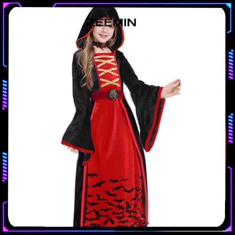 C Halloween Children's Costume Girls Skirt Horror Vampire Costume Stage Costume Cosplay Costume