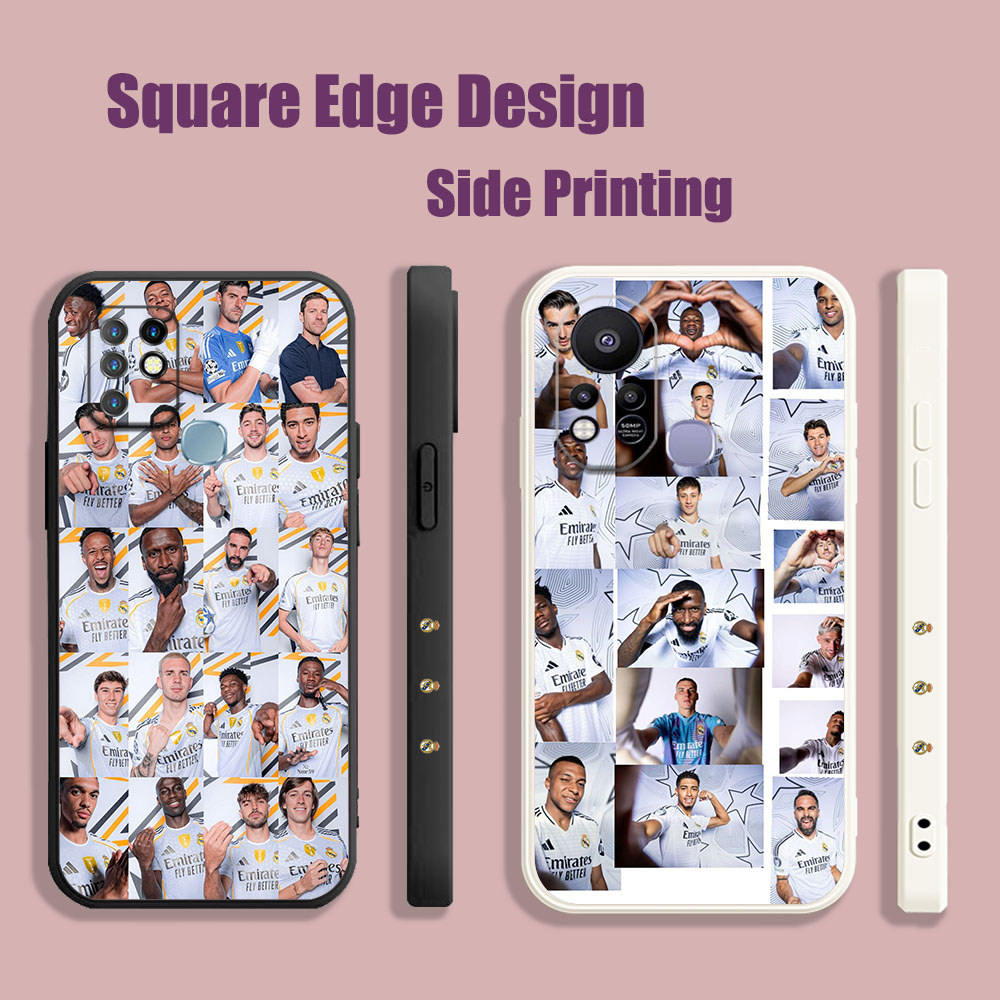 ปลอกสําหรับ iPhone 11 Pro Max 12 Pro Max 6/6s 7/8 7 Plus X/XS XR XS MAX Real Madrid ทีม SZA29 เคสโทร