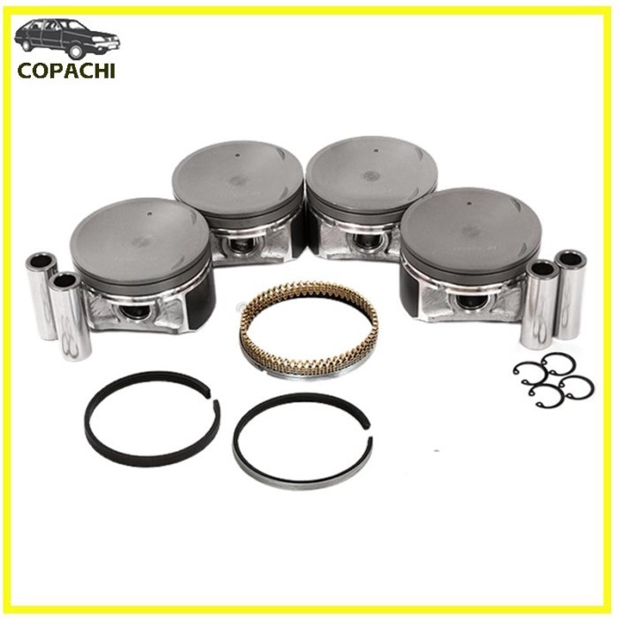 4pcs Engine Piston Set A2010-8J000 A2010-8J011 For 02-06 Nissan Altima Sentra SE-R 2.5L QR25DE Car