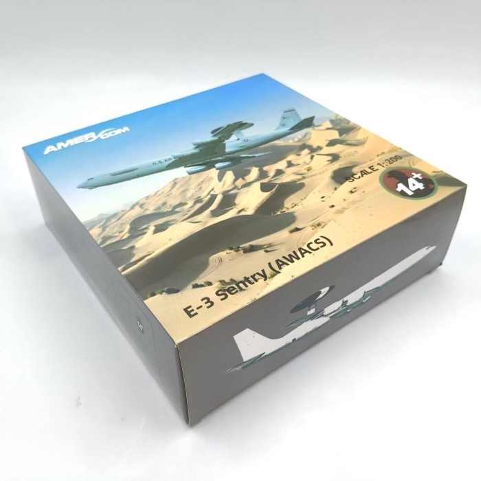 1: 200 US Air Force Boeing E3 Floor Warning Aircraft สําเร็จรูปโลหะผสมทหารเครื่องบินรุ่นเครื่องประดั