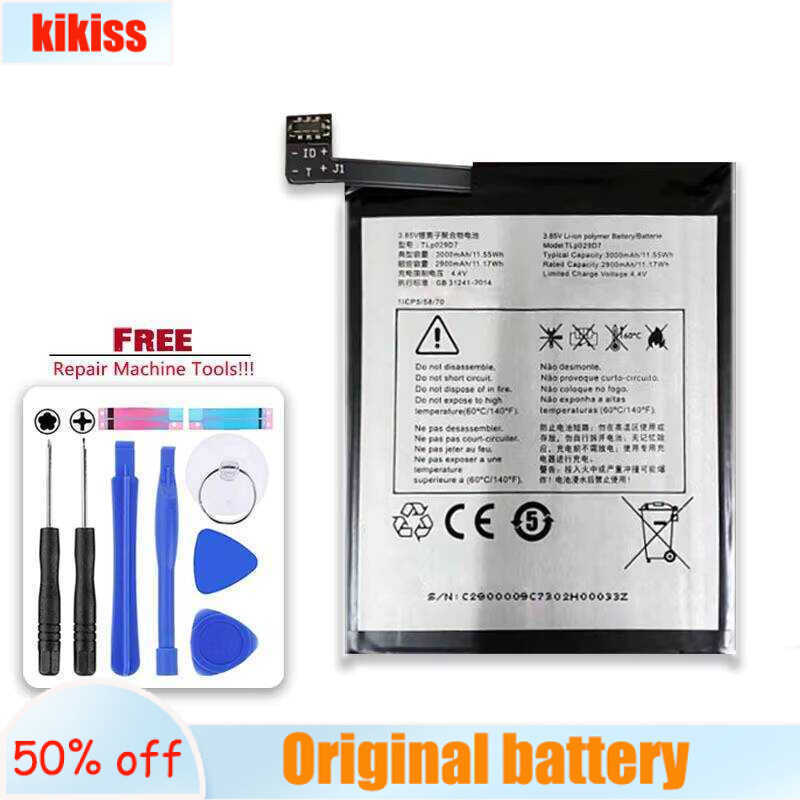 Mobile Phone Battery TLp029D1 TLp029D7 3000mAh For Alcatel 3 3X 5 For Tcl V760 Y660