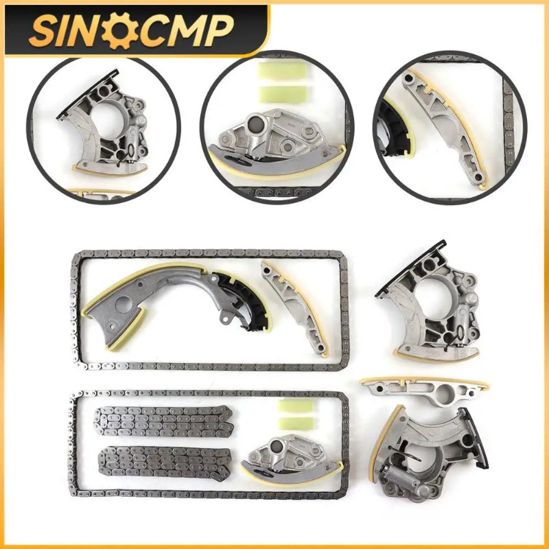 1Set Timing Chain Kit For AUDI Q5 A6 3.2 3.0 V6 A8 S6 S7 S8 4.0 V8 CCAA CALA Automotive Professiona