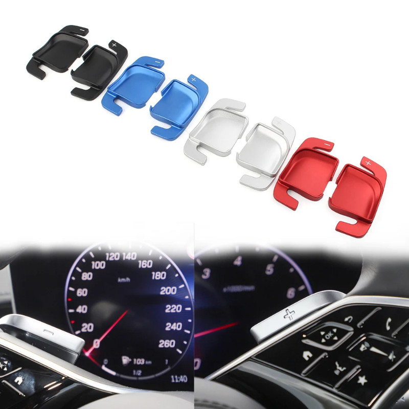 Aluminum Car Steering Wheel Paddle Shifter Extension For Mercedes-Benz C/E/S-Class W206 S206 X206 W