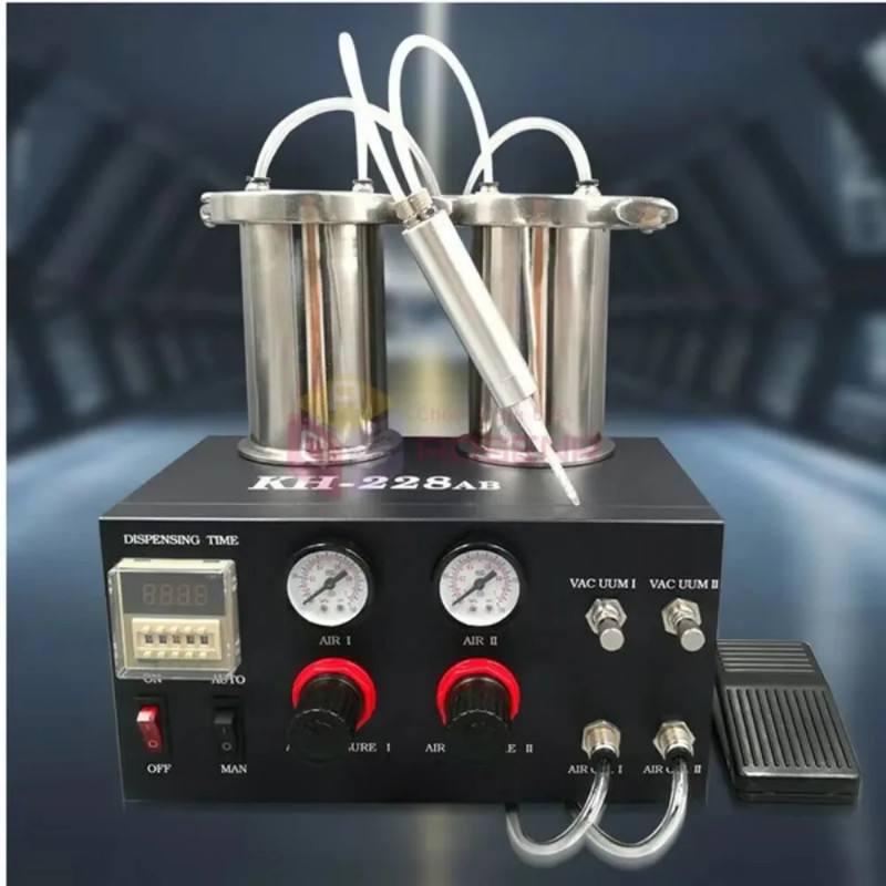 AB Glue Automatic Mixing Dispenser Doming Liquid Glue Dispensing Machine 500ml