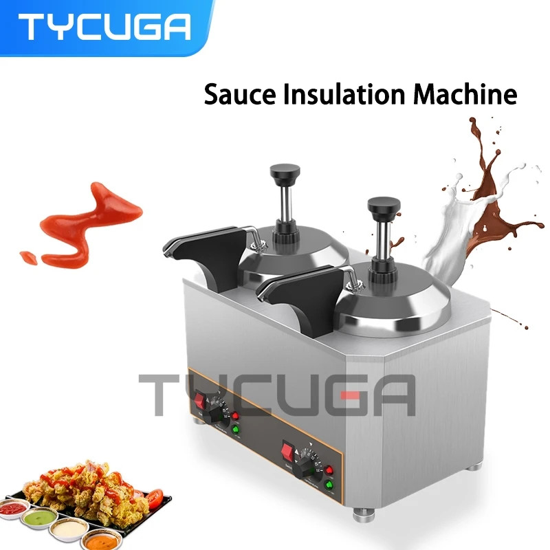Sauce Warmer Chocolate/ Cheese Dispenser Multiple Pumps Sauce Heat Preservation Machine Stainless S
