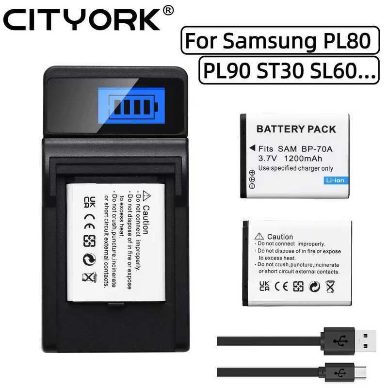 C CITYORK Camera Battery Bp70a Bp-70A Bp 70A For SAMSUNG Pl80 Pl0 Pl100 Pl101 Pl120 Pl170 Pl200 Pl2