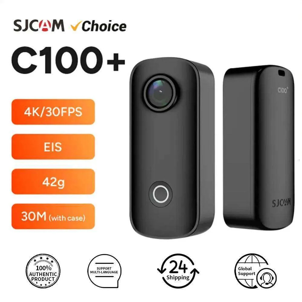 SJCAM C100 C100Plus Mini Thumb กล้อง 1080P30FPS / 4K30FPS H.265 12MP 2.4G WiFi 30M กรณีกันน้ํา Actio