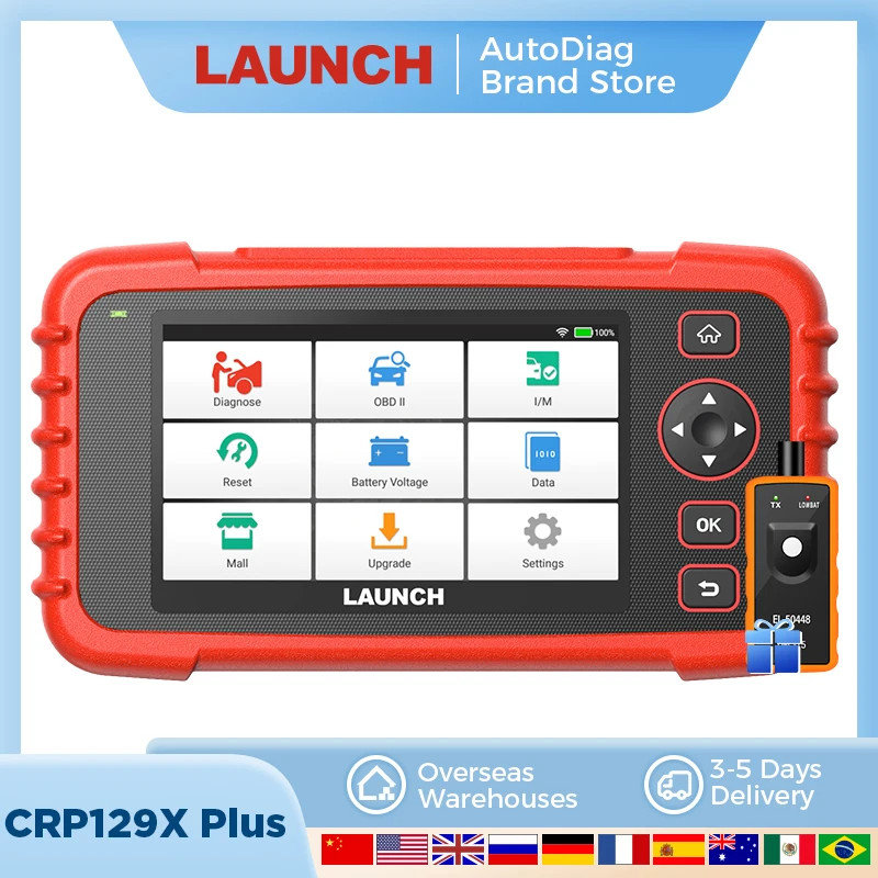 Launch CRP129X PLUS Scanner Professional Automotive Scanner OBDII Scanner All System Diagnosis Obd2