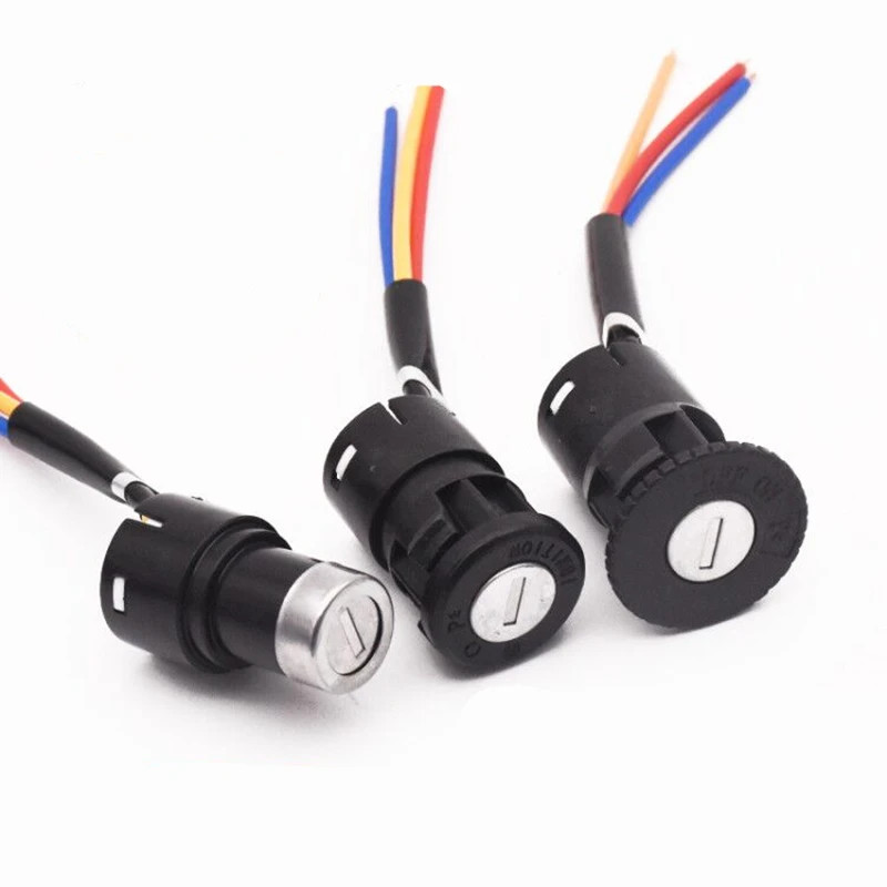 1pcs Electric motorcycle power battery lock lock pedal switch electric bicycle key Medium electric