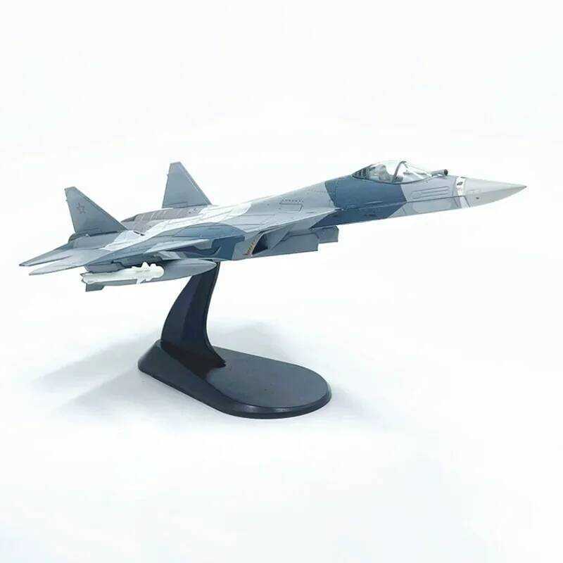 C Diecast Metal Alloy 1/100 Scale Russian Su 57 Su57 Fighter Airplane Aircraft Replica Model Su-57