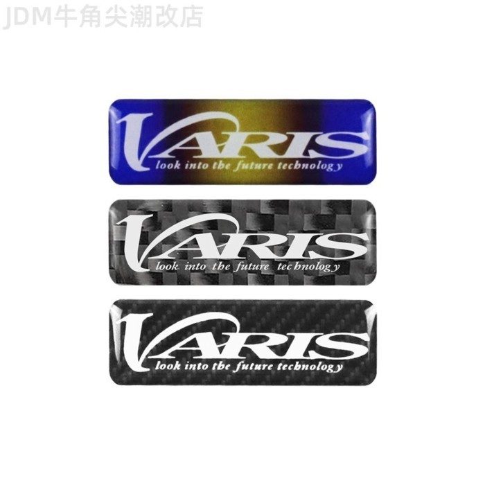 · ฮิตสุดๆ * JDM Style Car Modified Varis คาร์บอนไฟเบอร์ตกแต่งสติกเกอร์รถภายใน/ภายนอก Universal Modified Self-Adhesive สติกเกอร์