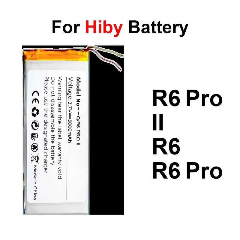 Battery Long-Lasting 0-5000Mah For Hiby R6 Player Pro II