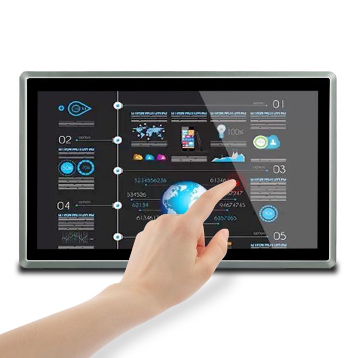 Fanless Embedded 21.5 Inch Touch Control Industrial Panel Pc J4125 All in One Computer Ip65 Waterpr