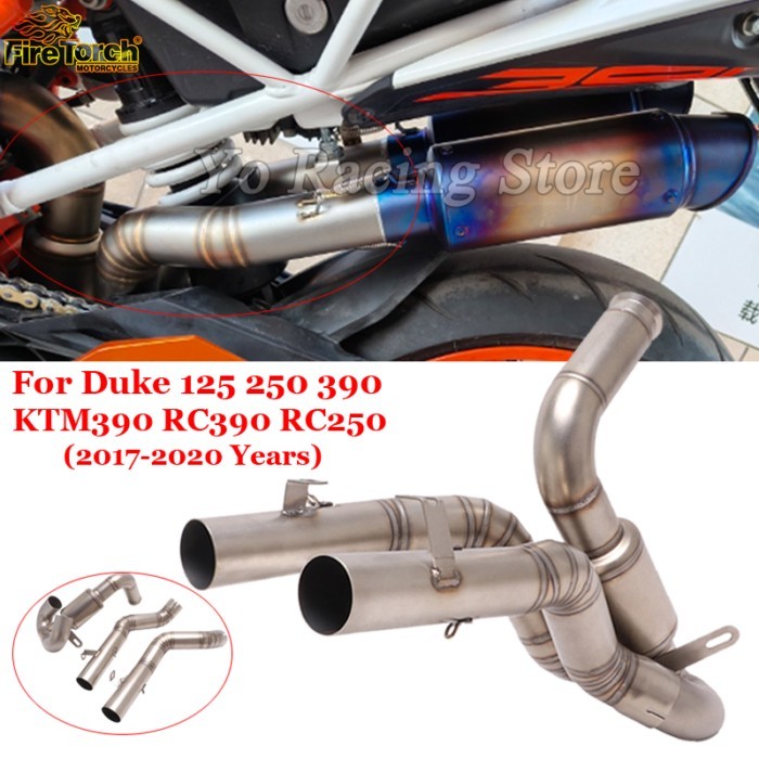 For Duke 125 250 390 KTM390 RC390 RC250 RC 390 250 2017 - 2020 Motorcycle Exhaust System Middle Lin