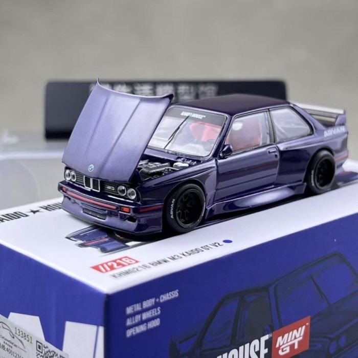 พร้อมส่ง พร้อมส่ง Kaido MINIGT 1: 64 BMW BMW M3 GT V2 Alloy Open Cover Car Model