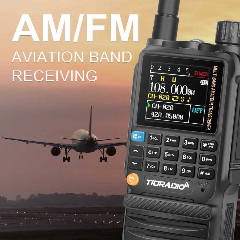 ▥ H3 Long Range Walkie Talkie Profesional Air Band Tow Way วิทยุโทรศัพท์ APP การเขียนโ