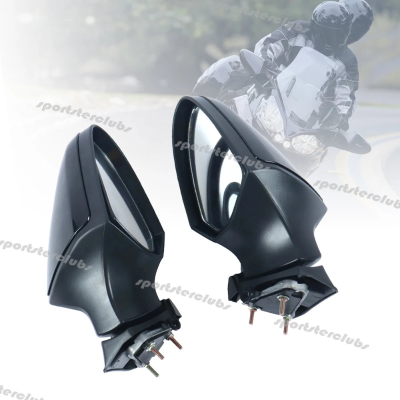 Motorcycles Black Rear View Side Mirrors Fit For Kawasaki GTR 1400 Concours 14 ZG1400 ZG 1400 2008-