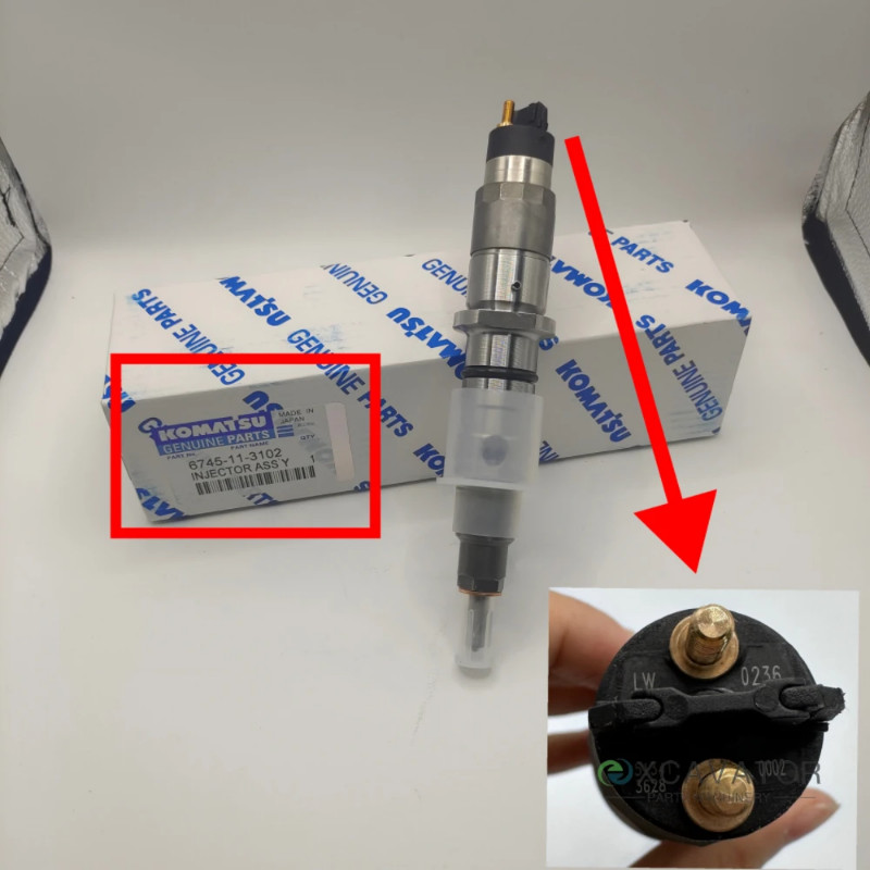 Fuel Injectors 0445120236 6745-11-3102 0445120125 For Komatsu S6D114 S6D107 4D107 Engine PC350-7 PC
