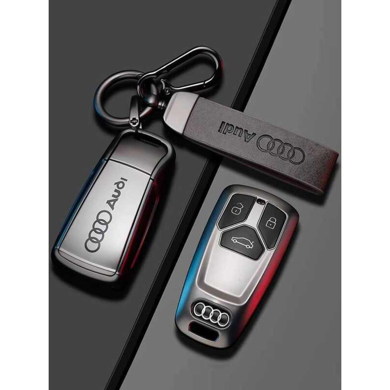 ฝาครอบกุญแจ Audi a4l 2025 a6l ผู้ชาย q5l พรีเมี่ยมใหม่ q7a5 รถ a3 เฉพาะ q3 เปลือกหัวเข็มขัดป้องกัน