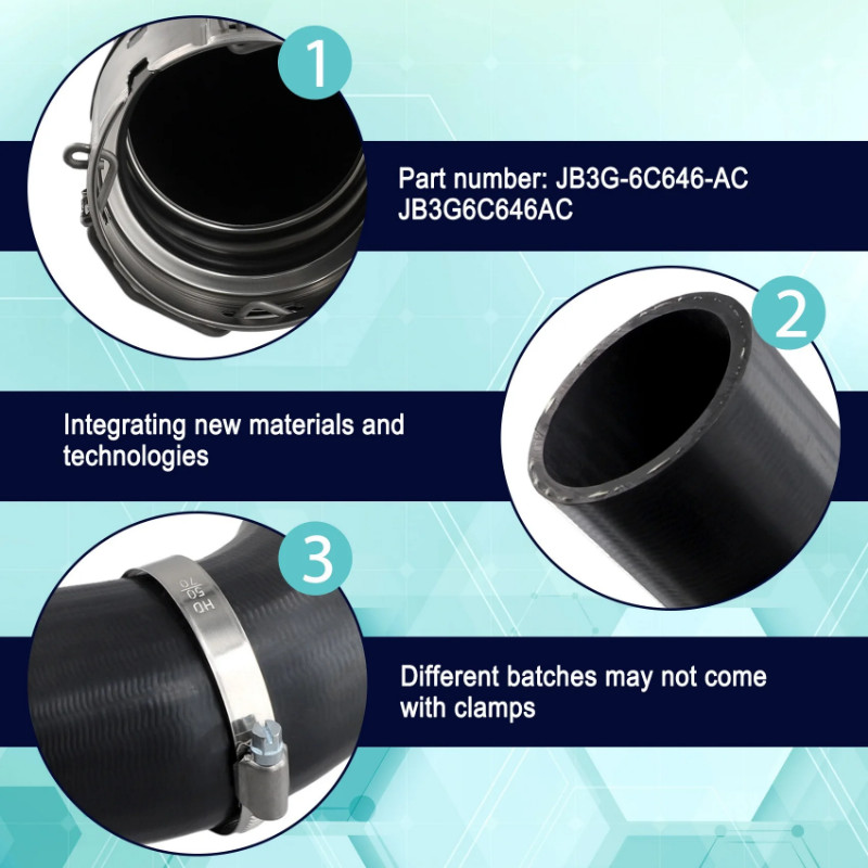 AASS-Car Inter Cooler Outlet Air Hose For Ford Danger Generation 1998-2006 4X4 Pickup JB3G-6C646-AC