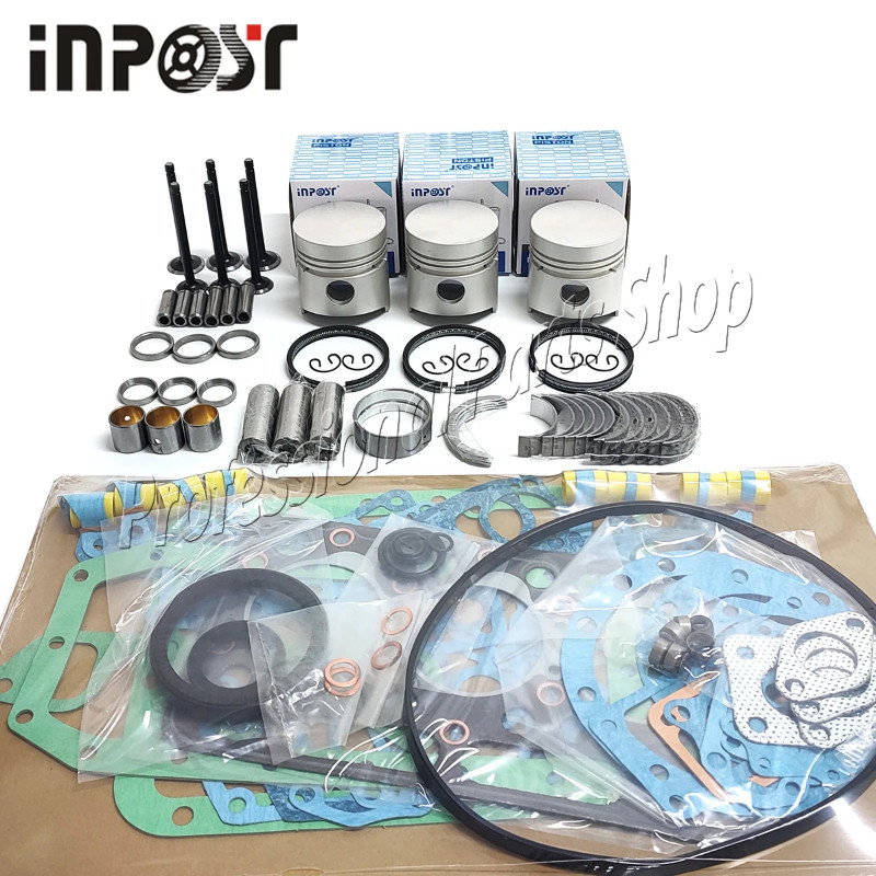 D1102 New Overhaul rebuild kit For Kubota engine L2050DT L235DT L2350 L235F tractor