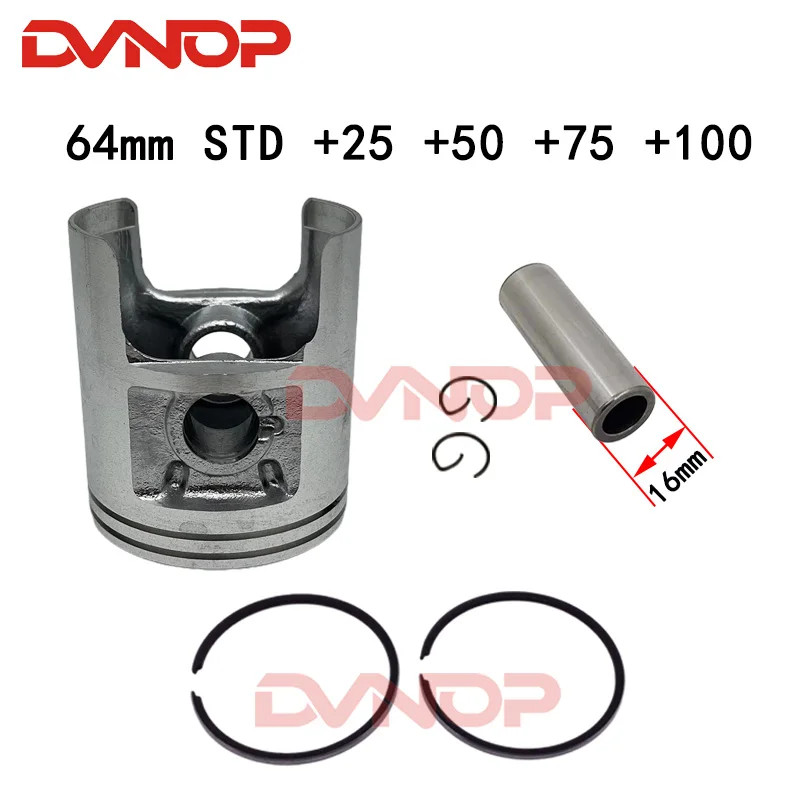 Motorcycle Piston Ring Kit For Suzuki TS185 185cc TS 185  Bore Size 64mm 64.25mm 64.5mm 64.75mm 65m