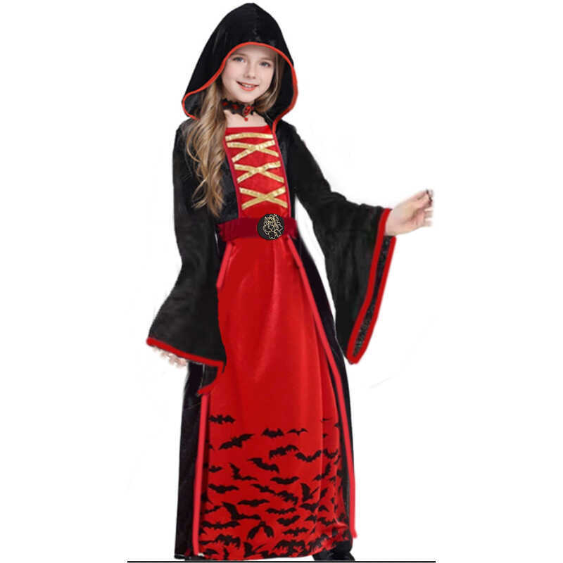 C Halloween Children's Costume Girls Skirt Horror Vampire Costume Stage Costume Cosplay Costume