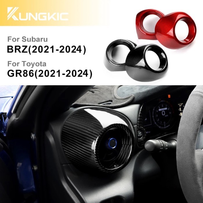 Dry Carbon Fiber Accessories For Subaru BRZ Toyota GR86 2021 2022 2023 2024 LHD Sticker Air Conditi