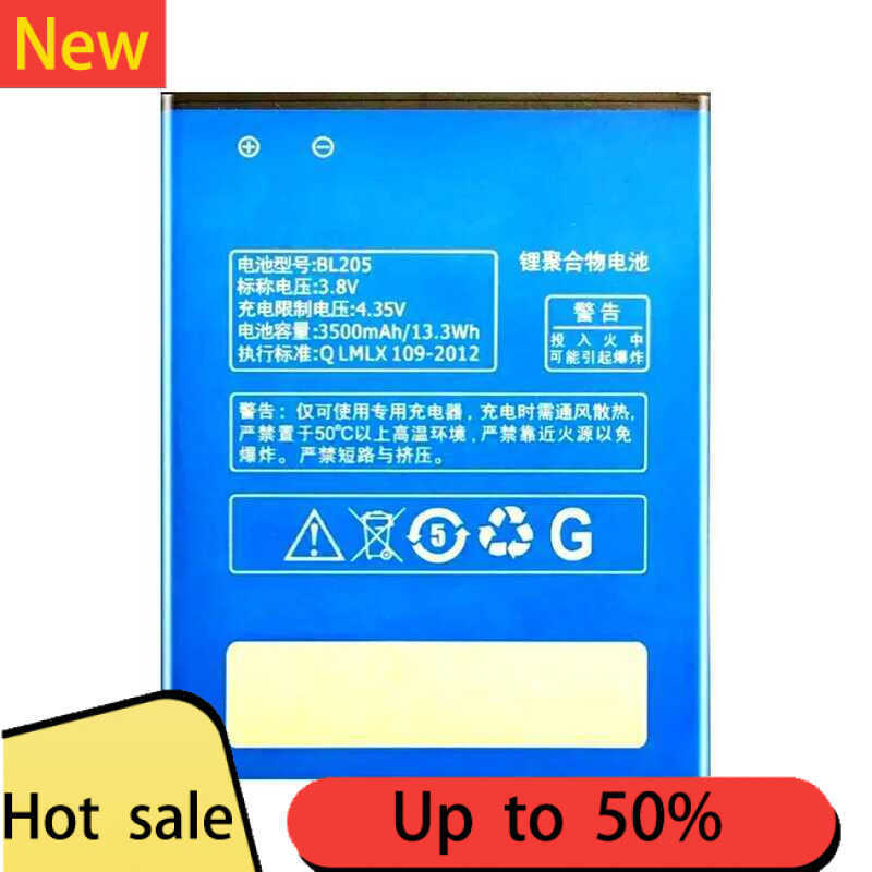 For Lenovo P770 P770i 3500mAh High-Capacity BL205 Mobile Phone Battery Fast Charging