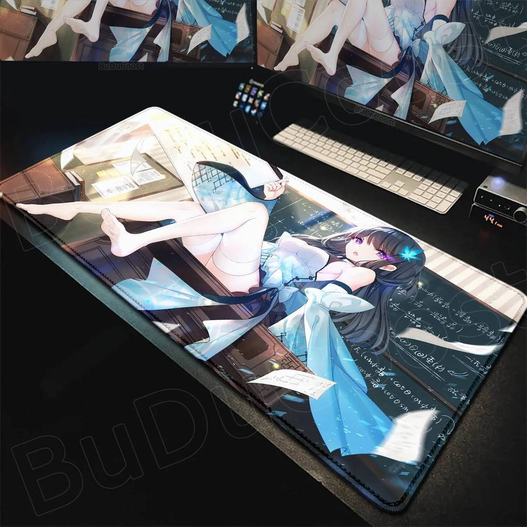 Anime Girl Mouse XXL Aiming Game Speed Anti Slip Rubber Mouse Pad Gaming Advanced Mouse Pad Gaming E