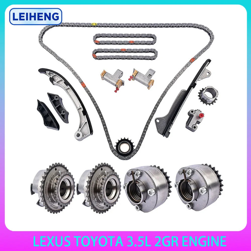 ENGINE Timing Chain Kit Camshaft Sprocket VVT Set For LEXUS TOYOTA 3.5L GAS 2GR-FE 2GR-FXE 3.5 L T