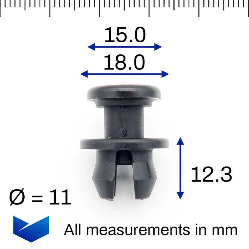 10x Side Skirt, Sill Moulding Cover Trim Clips for some Volvo S40 30817220