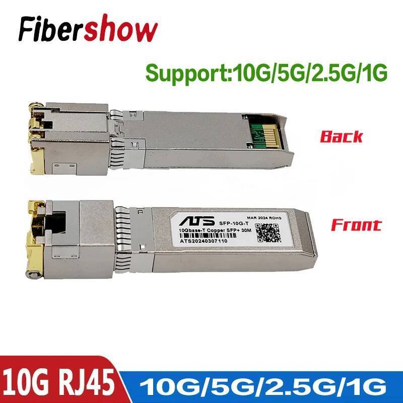 SFP + โมดูล RJ45 สวิทช์ gbic 10G connector SFP ทองแดง RJ45 SFP โมดูล Gigabit Ethernet พอร์ต