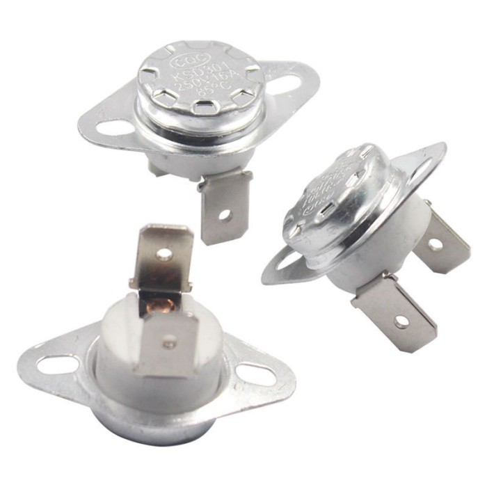 KSD301 302 สวิตช์ควบคุมอุณหภูมิอุณหภูมิปกติเปิดปกติปิดเซรามิค 85-180 องศา 250V/16A PD