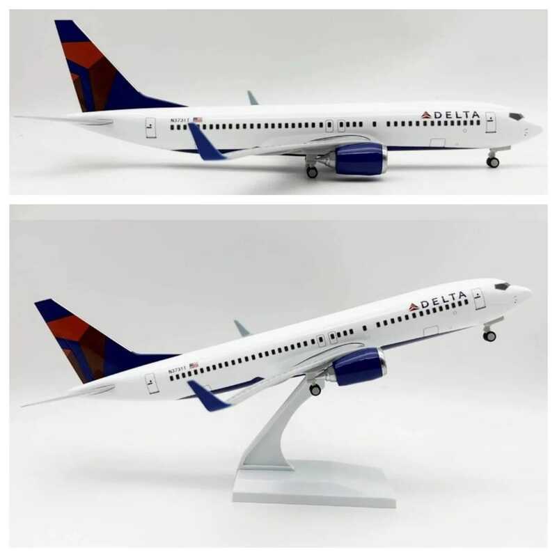 C Diecast B737 Delta Aires Airplane Model 1:130 Scale 30Cm Toy Airplane Model Souvenir Resin Plane
