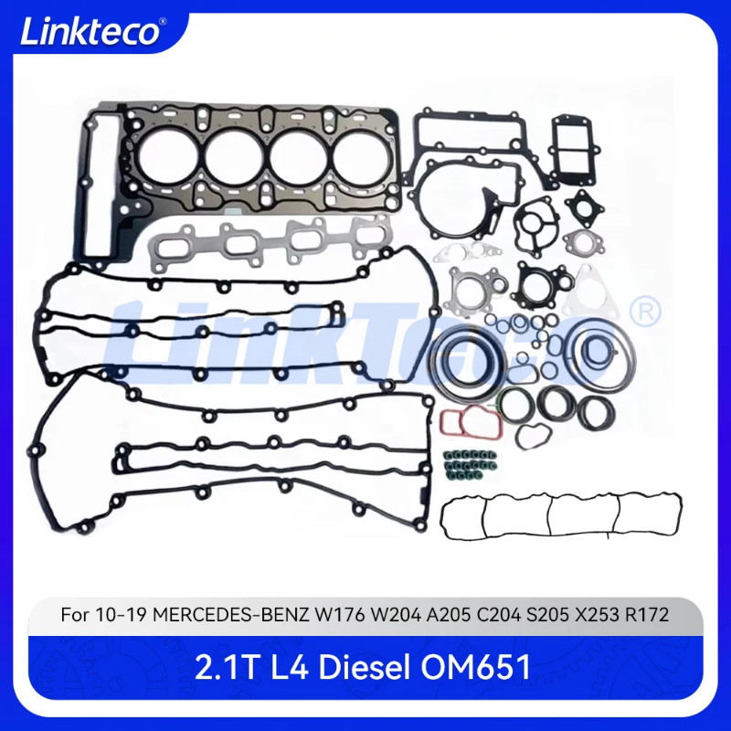 Engine Cylinder Head Full gasket set Fit 2.1 T L L4 Diesel OM651 For 10-19 MERCEDES-BENZ 2.1T W176