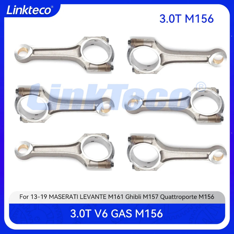 Engine 6X Connecting rod Fit 3.0 T L GAS M156 M156D For 13-19 3.0T MASERATI LEVANTE M161 Ghibli M15