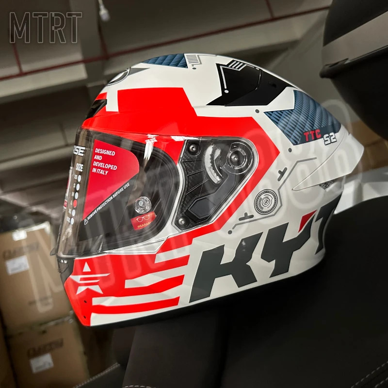 KYT ECE DOT Certification Motorcycle Helmet Full Face Helmet  High Density ABS with Lens Lock for T