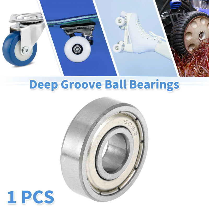 Motoforti 609ZZ Deep Groove Ball Bearings Lubricated Bearings Double Metal Seal 9x24x7mm Silver Ton