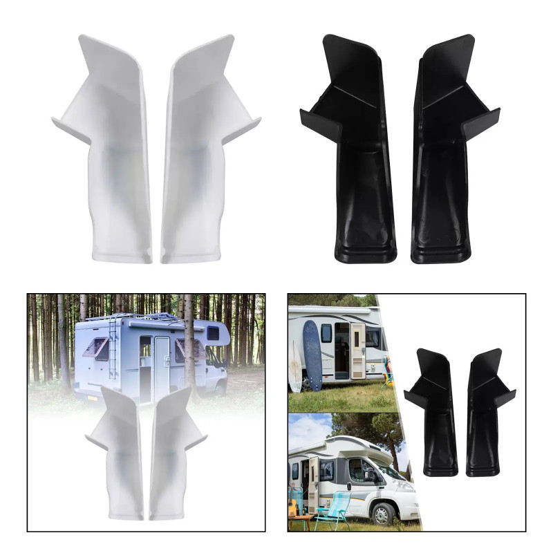 2x RV Gutter Spout RV Rain Gutter Spout Universal Easy Installation Rain Gutter Extensions Protecto