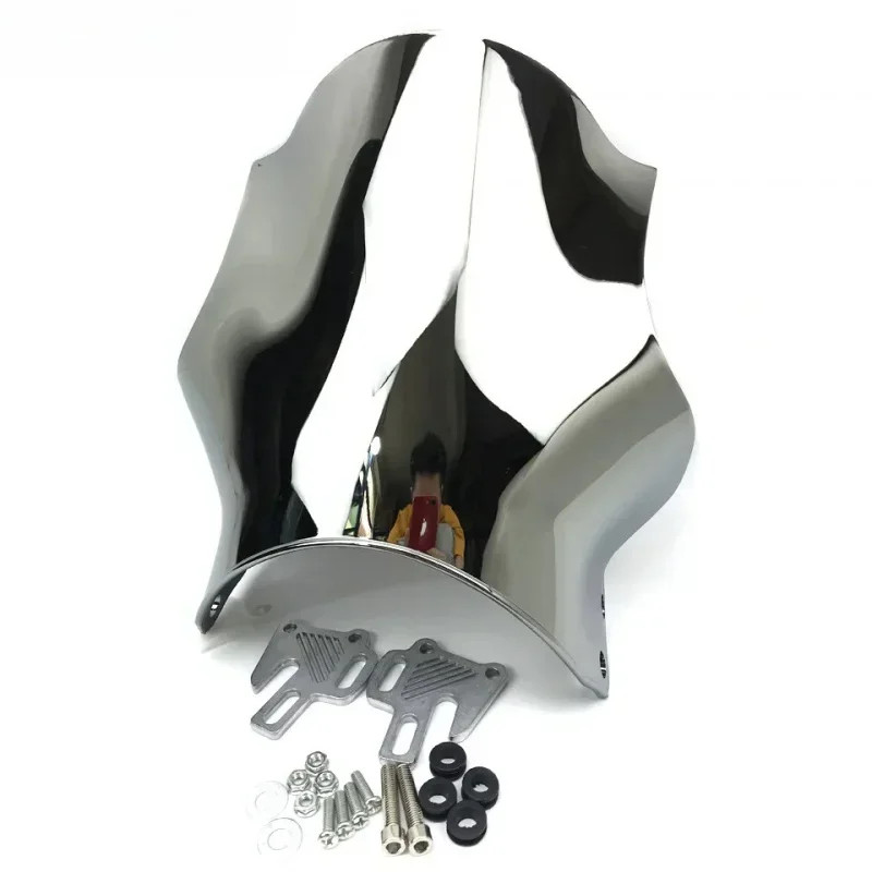 For Honda Cb400 Cb750 Kawasaki ZR750 ZRX 400 Yamaha Suzuki SV650 Windshield Round Headlight Street