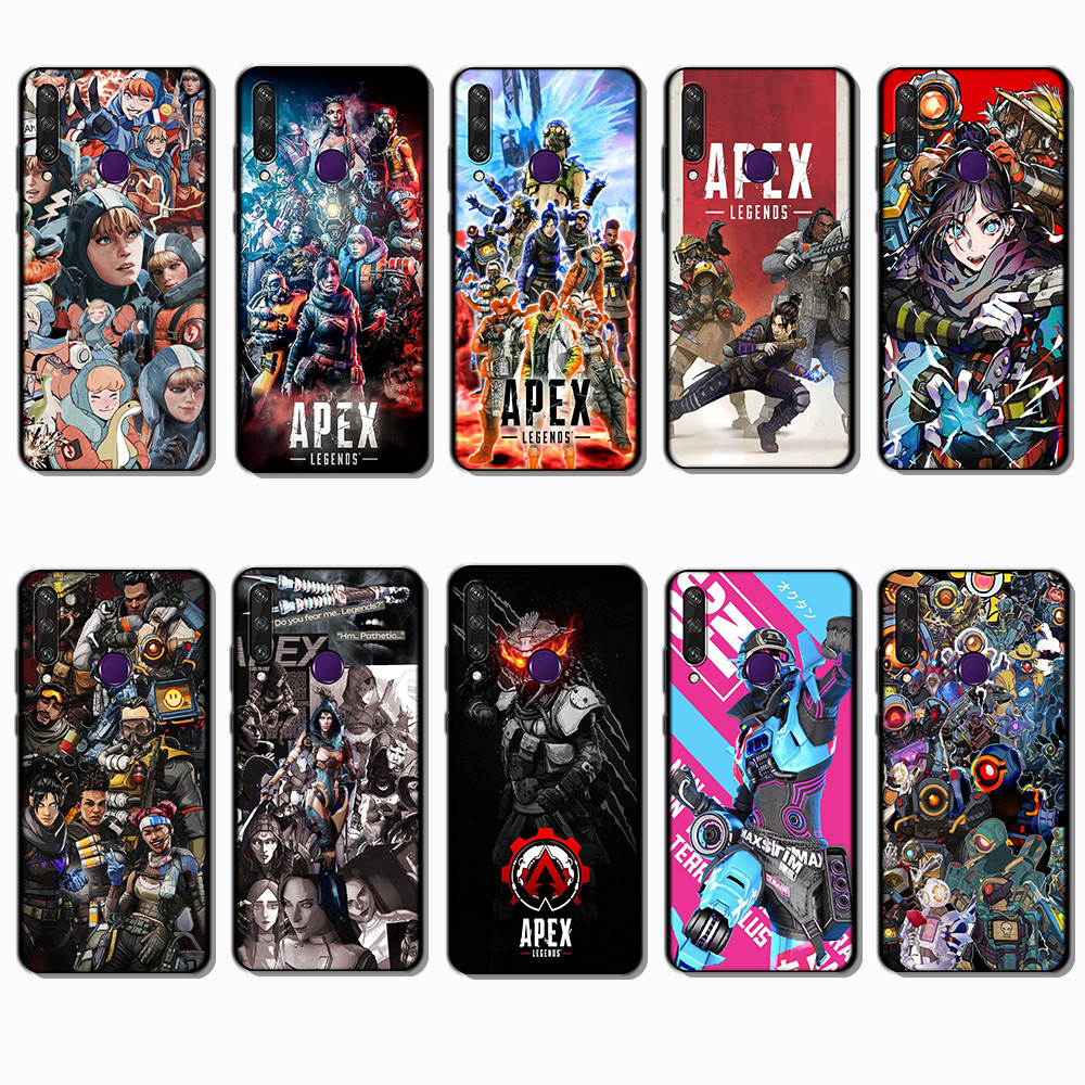 สําหรับ Huawei Y6P Y7A Y8P Y9A Y5 Y6 Prime J11 Apex Legends ขอบสีดําเคสโทรศัพท์ TPU | แสดงความสวยของ