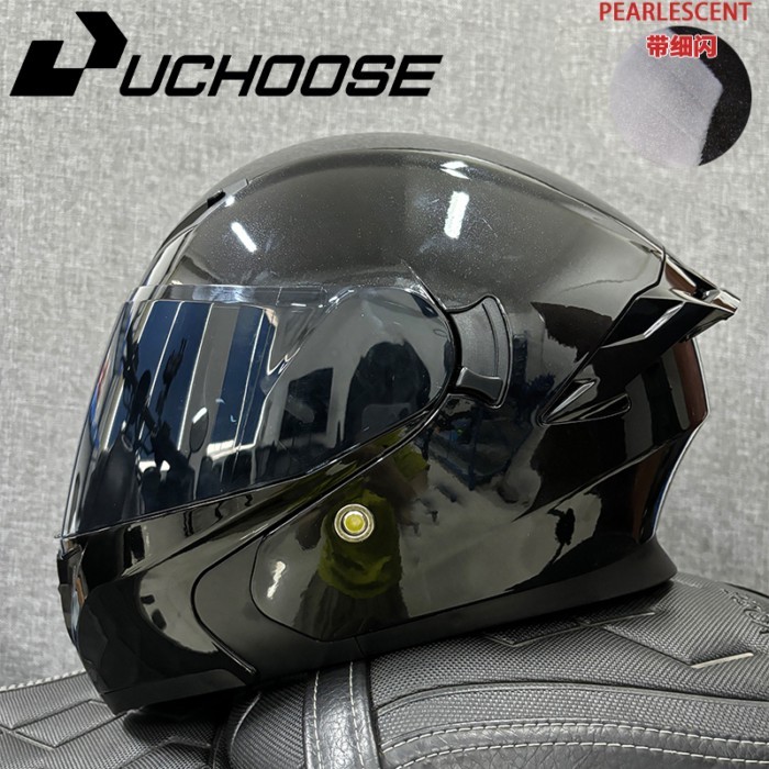 Uchoose DOT Approved Helmets Crash Motorbike Protective Gear Men Women Flip Up Helmet Motorcycle Do