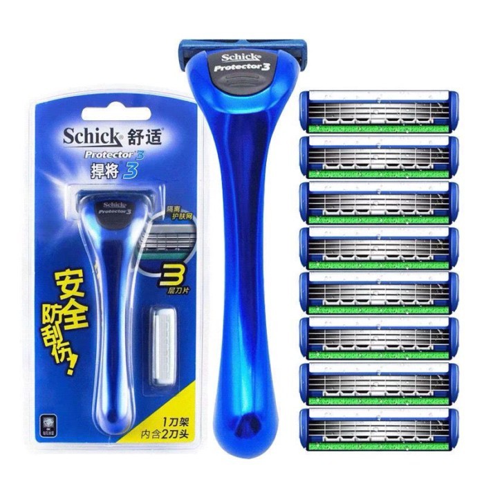 Schick Comfort Razor Manual Mens Tough 3-blade Razor Blade Razor