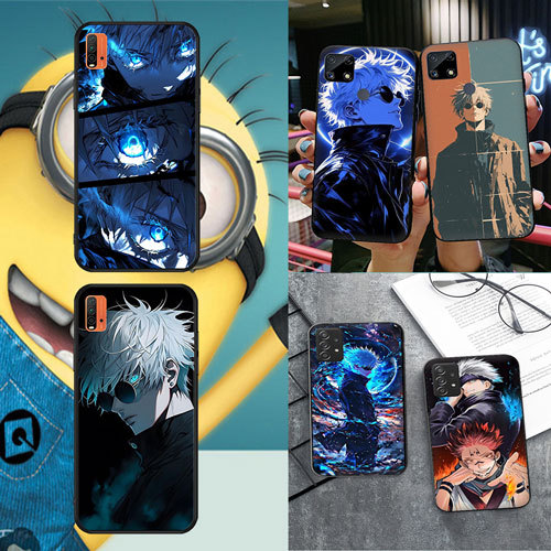 นุ่มสีดํา Samsung Galaxy S7 S7 Edge S8 S8 Plus S9 S9 Plus S10 S10E S25 S25 Ultra Gojo Satoru1 เคสโทร